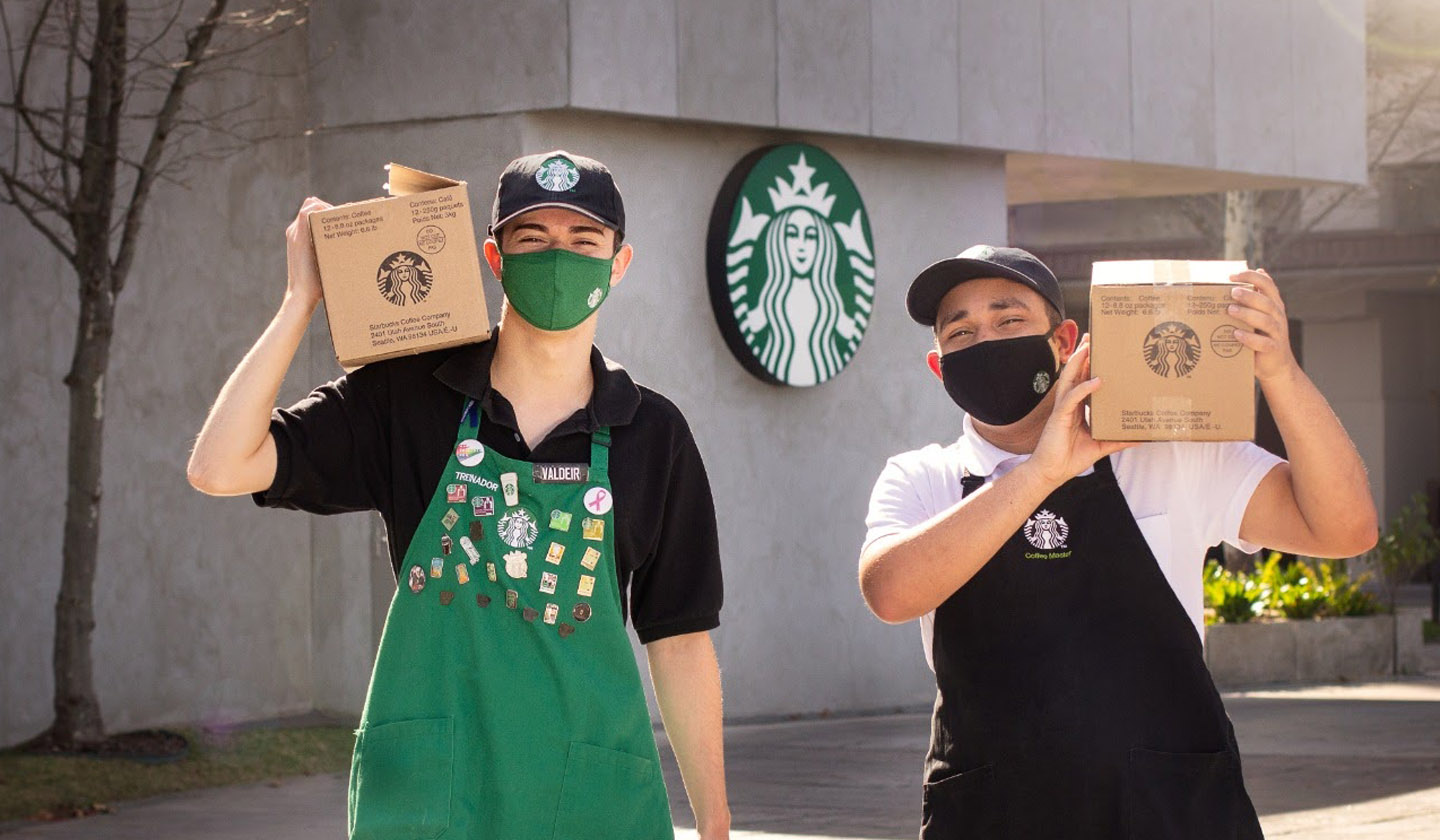 Community donation initiative from Starbucks